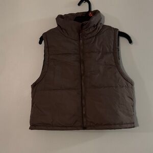 SHEIN Brown Puffer Vest